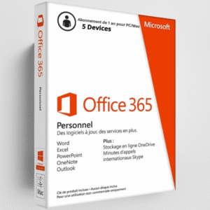 Microsoft Office 365 pour PC / Mac / Android / iOS- 1 An